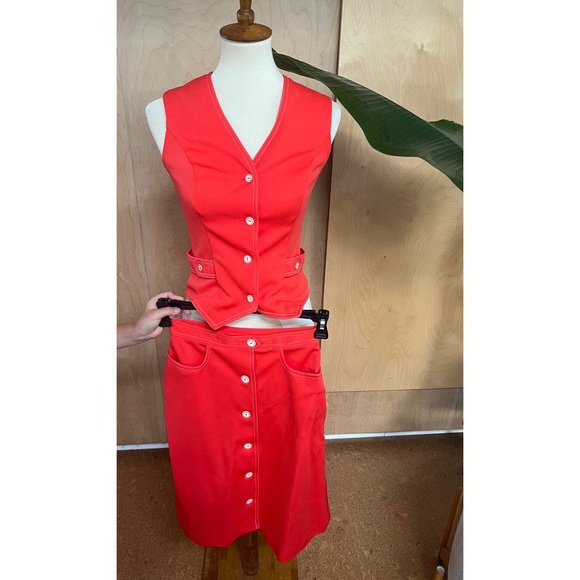 🌼NEW TO CLOSET🌼 Vtg Authentic Alex Colman - Totally MOD Skirt Set - Picture 4 of 6